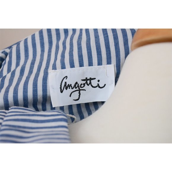 Vintage 80s does 50s Sailor Dress Pockets 10 M - Picture 9 of 10